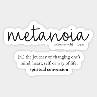 Metanoia - Spiritual Conversion Sticker